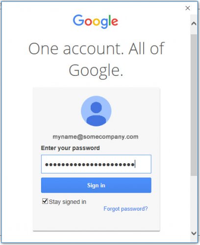 Google OAuth Sign-in